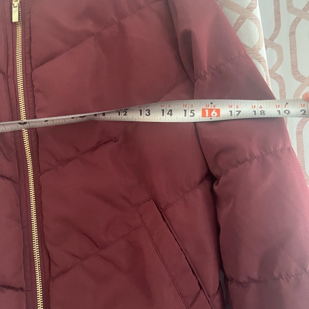 Divided Maroon Bomber Jacket - Picture 5 of 6